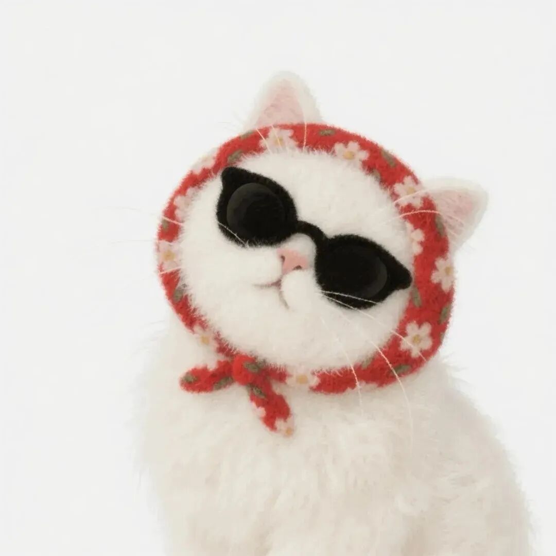 墨镜猫咪萌宠头像