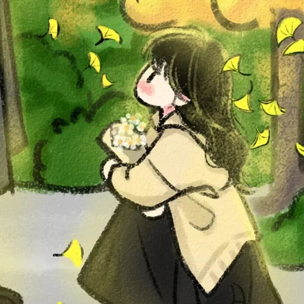 nweimeichyijinzbhoyuzhouyu唯美撑伞插画情侣头像