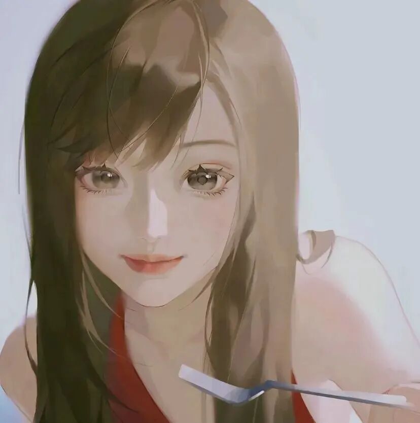 温柔插画动漫头像女
