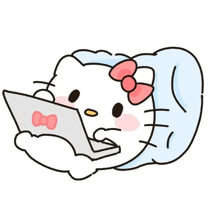 白底可爱三丽鸥kt猫卡通头像