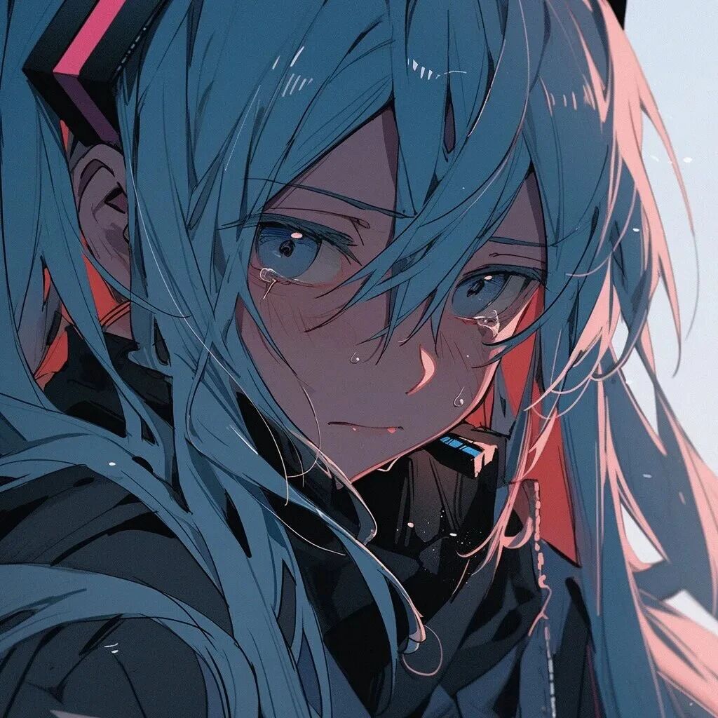伤感初音未来动漫头像女