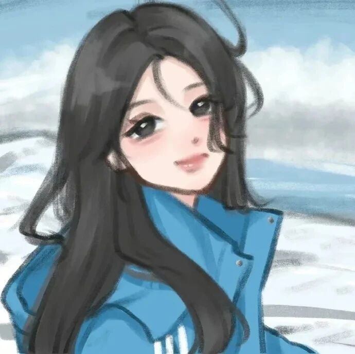 冬天手绘动漫头像女
