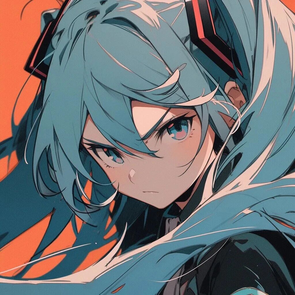 冷酷初音未来动漫头像女