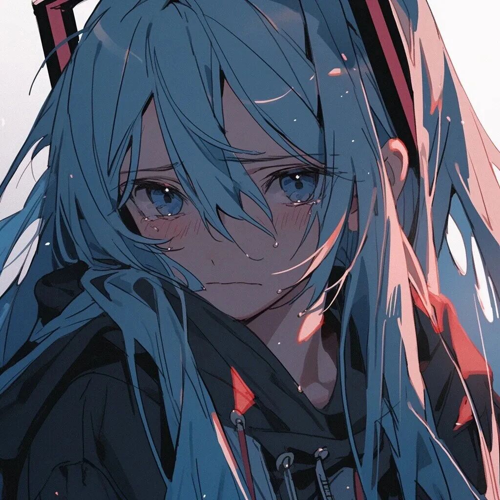 伤感初音未来动漫头像女