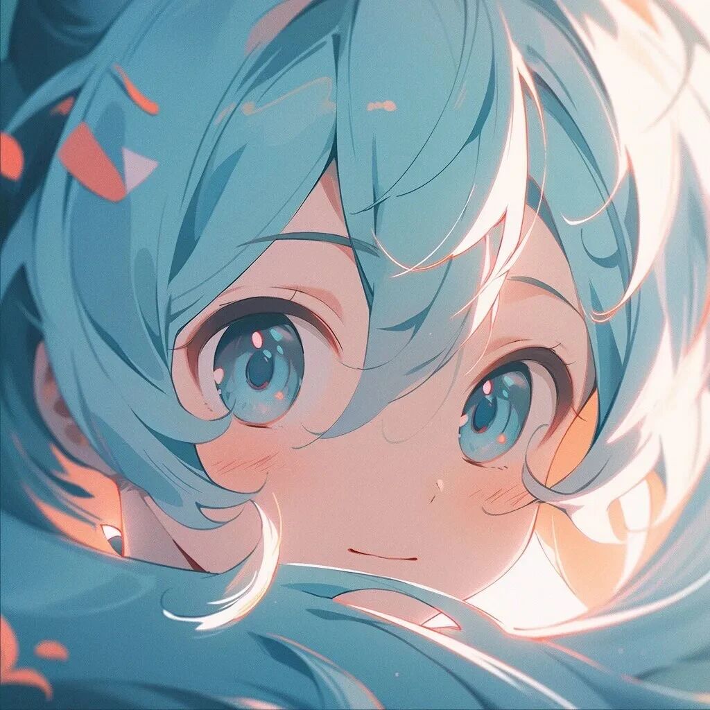 呆萌初音未来动漫头像女
