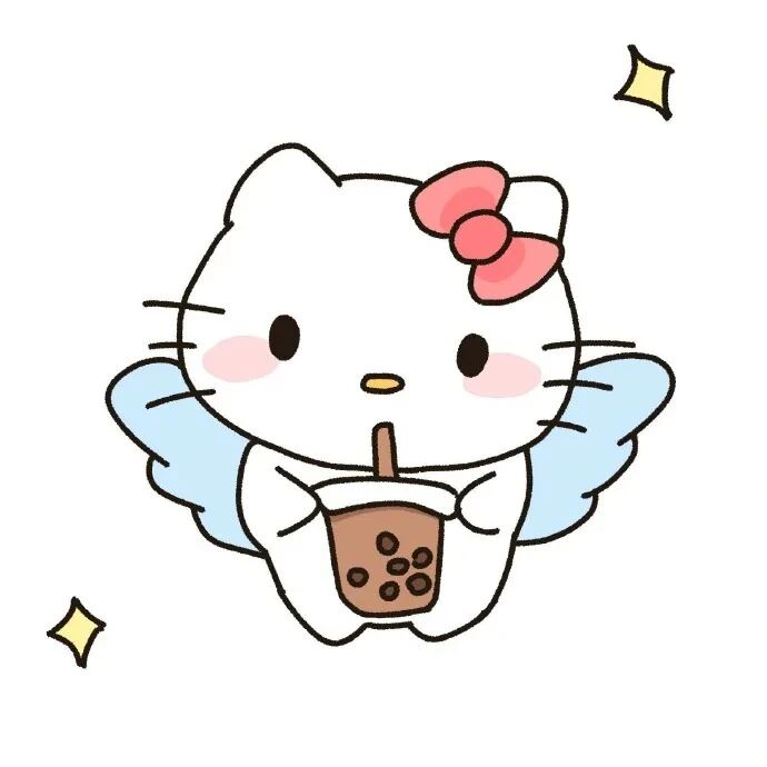 白底可爱三丽鸥kt猫卡通头像