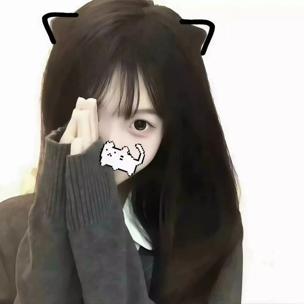 手势甜妹女生头像