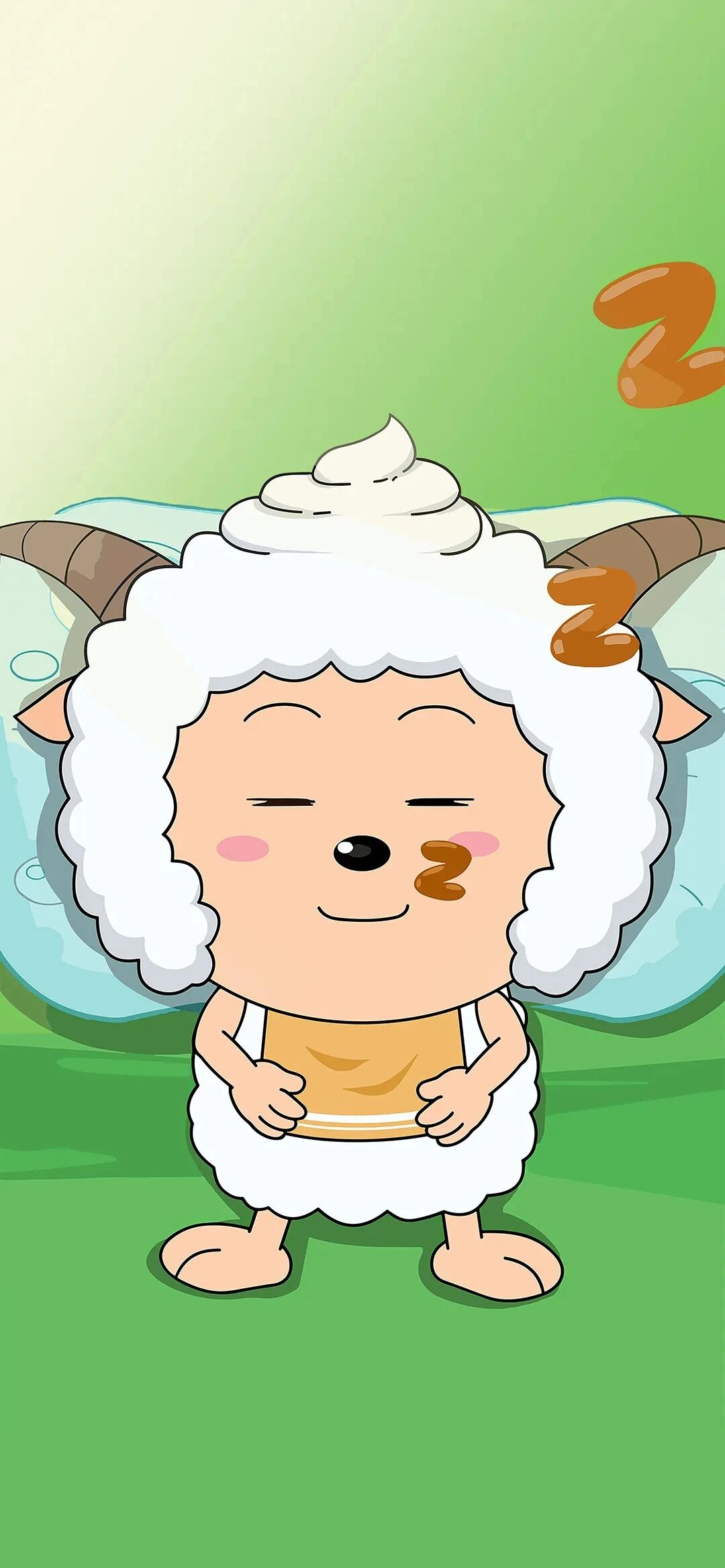 可爱懒羊羊卡通壁纸