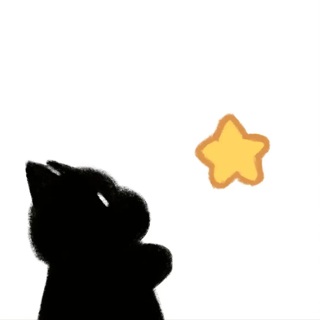 xingmaolianren星星猫咪卡通情侣头像