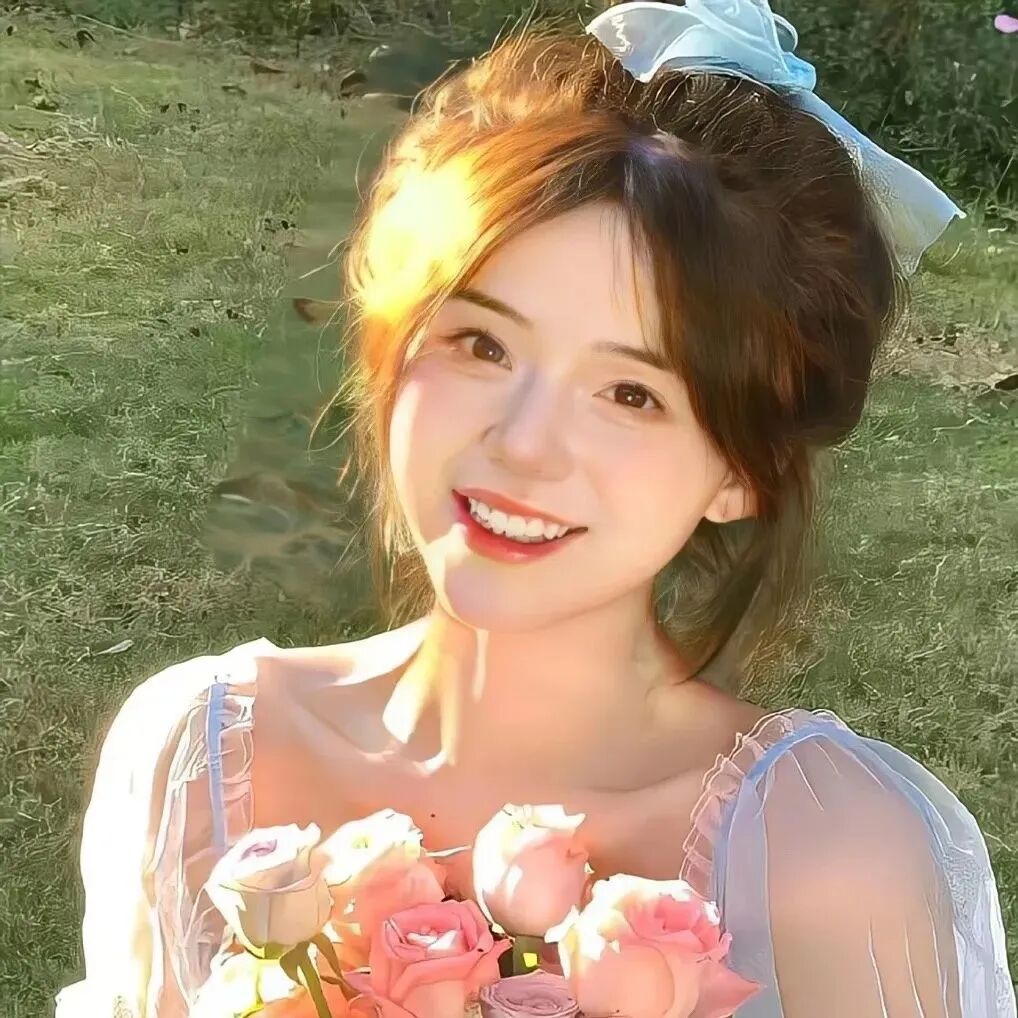 阳光鲜花女生头像