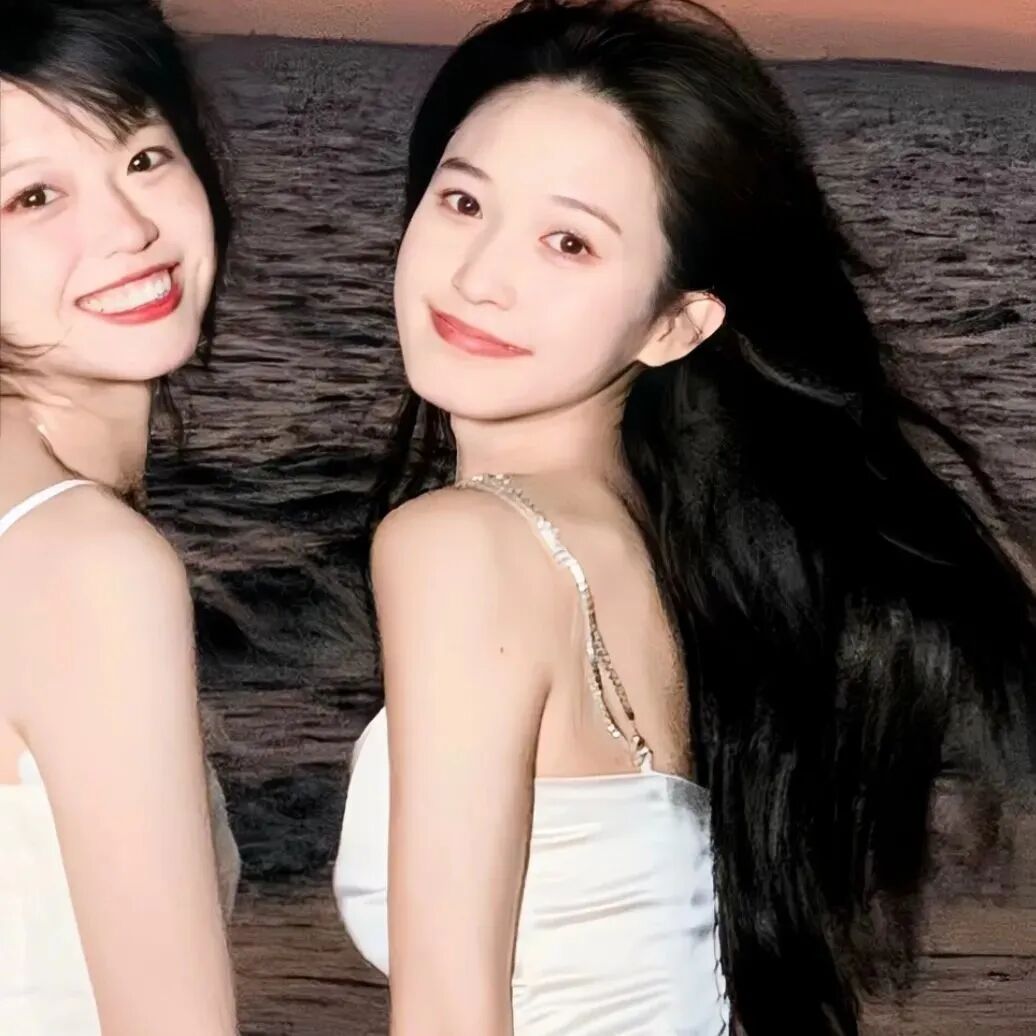 haibianerjiemei海边二人闺蜜头像真人闺蜜头像