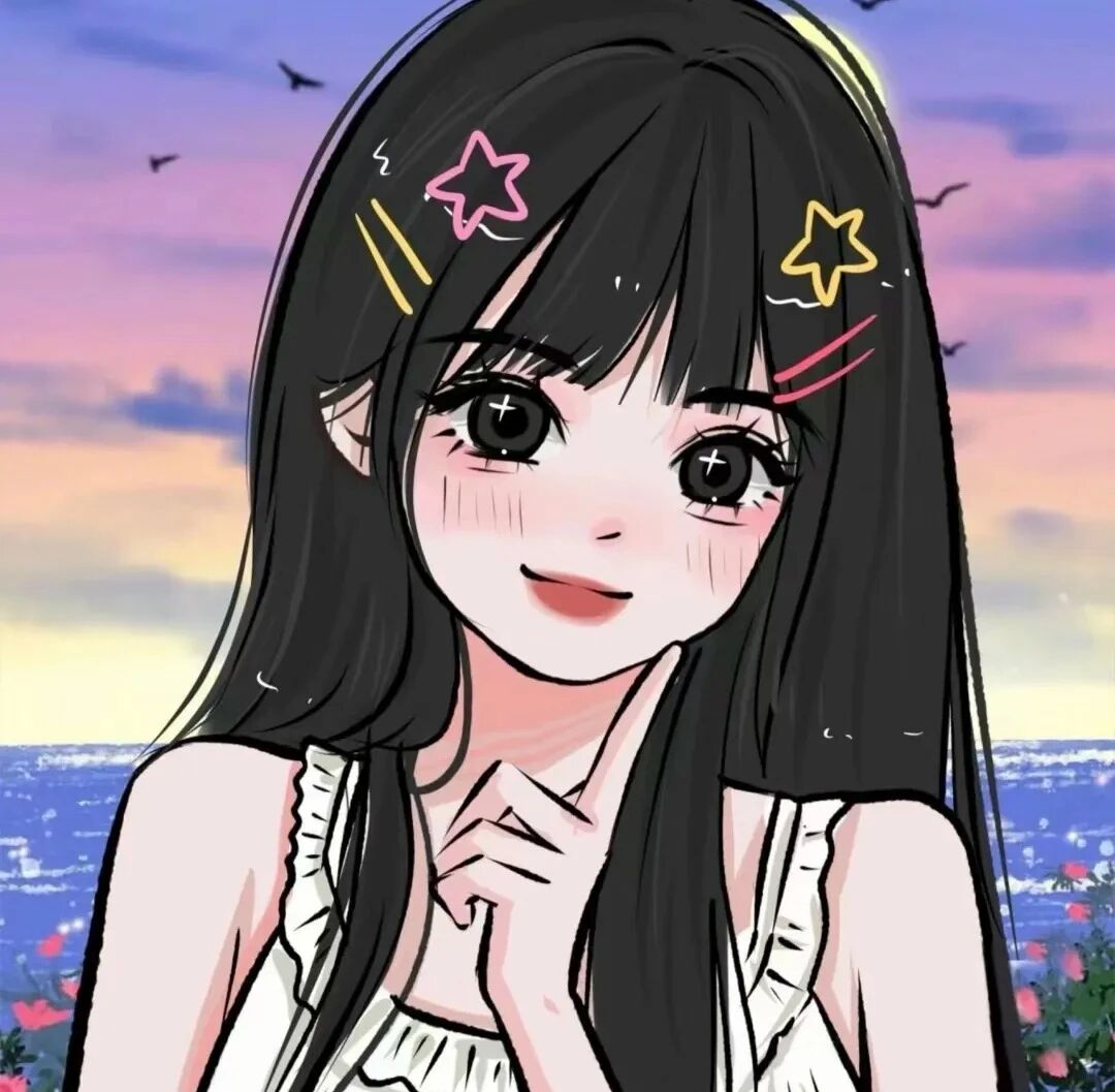 甜妹手绘动漫头像女