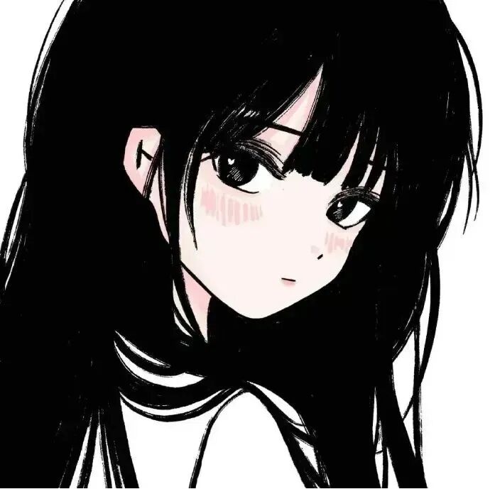 黑白甜妹动漫头像女