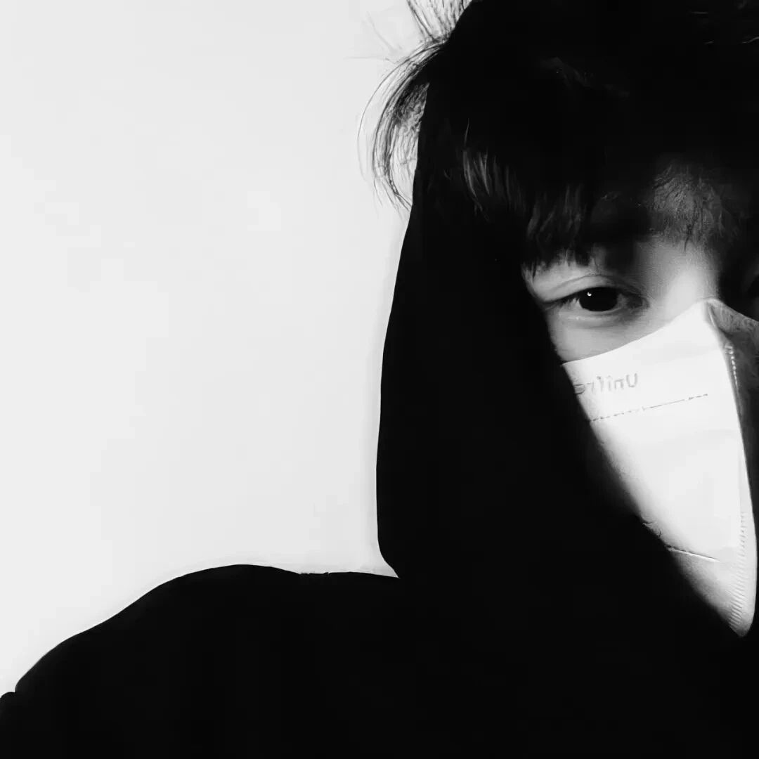 黑白痞帅男生头像