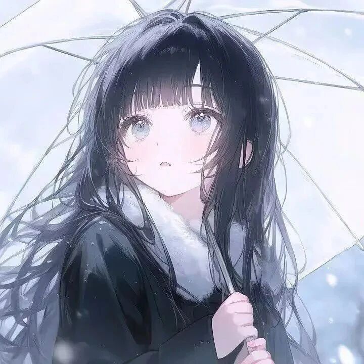 撑伞温柔动漫头像女