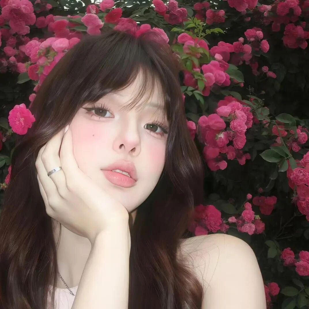 鲜花氛围感女生头像