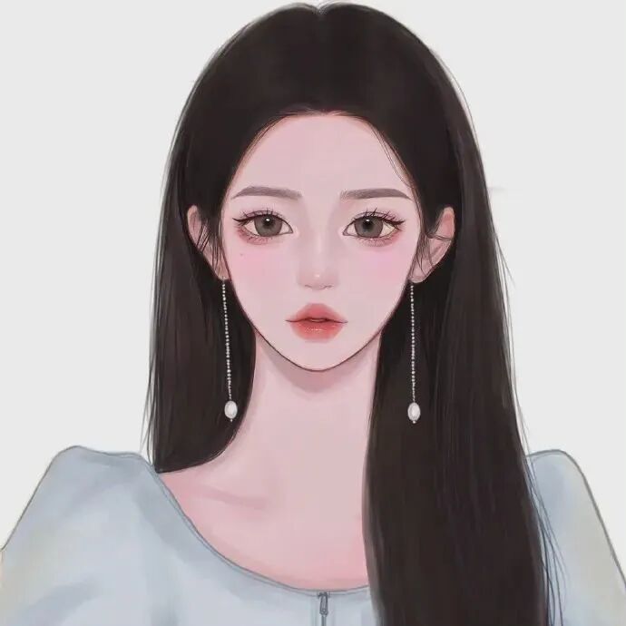 高冷手绘动漫头像女