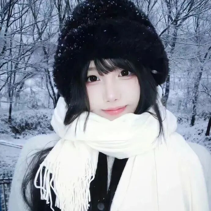 冬天氛围感女生头像