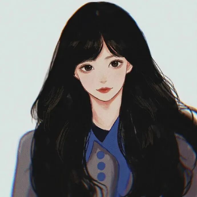 高冷手绘动漫头像女