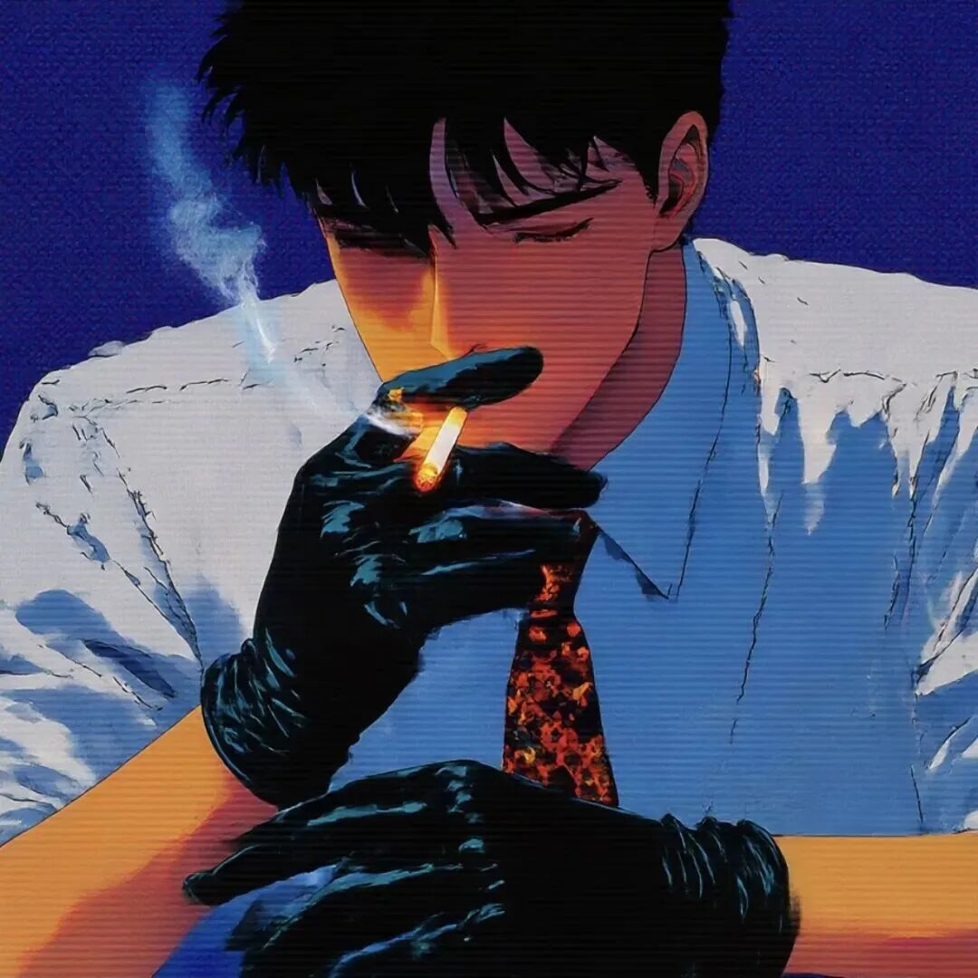 孤独感动漫头像男