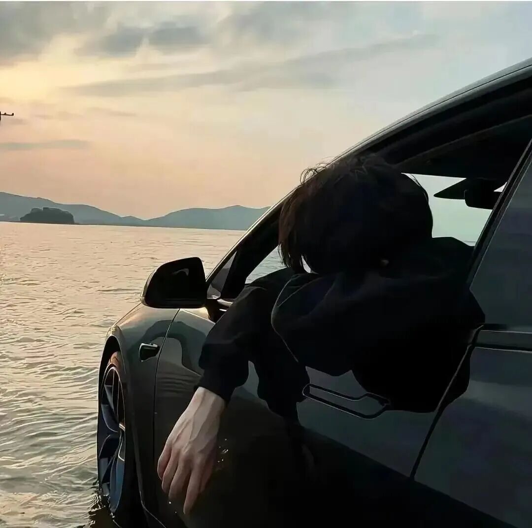 开车海边小众不露脸男生头像