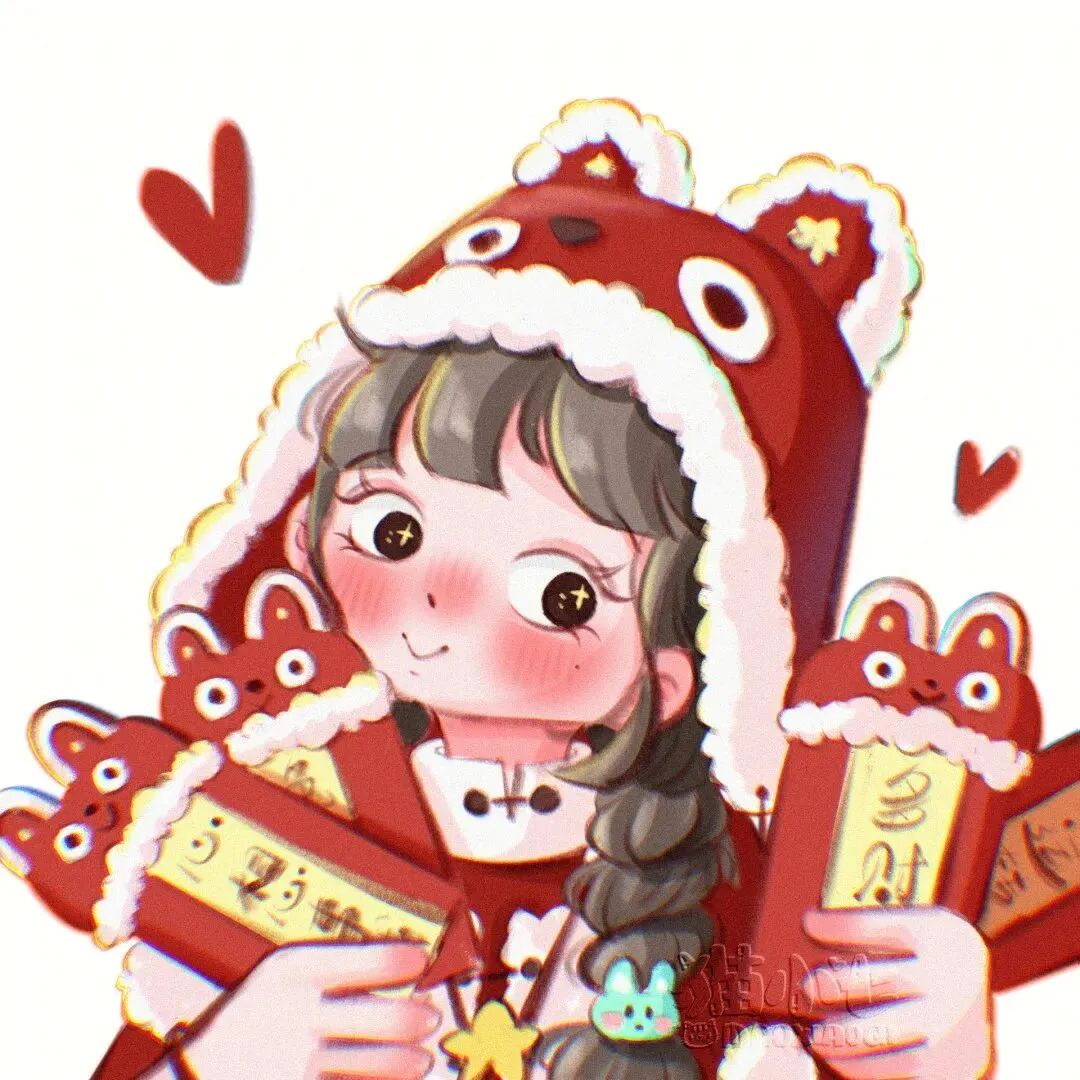 动漫头像  动漫女 动漫女头  动漫头像女 新年 新年头像