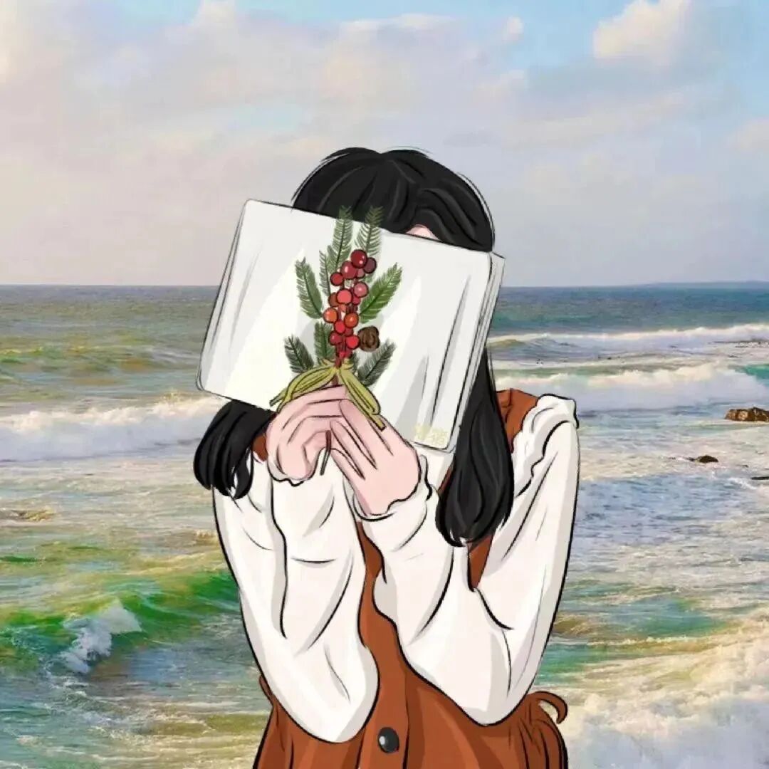 动漫头像  动漫女 动漫女头  动漫头像女 海边 海边头像