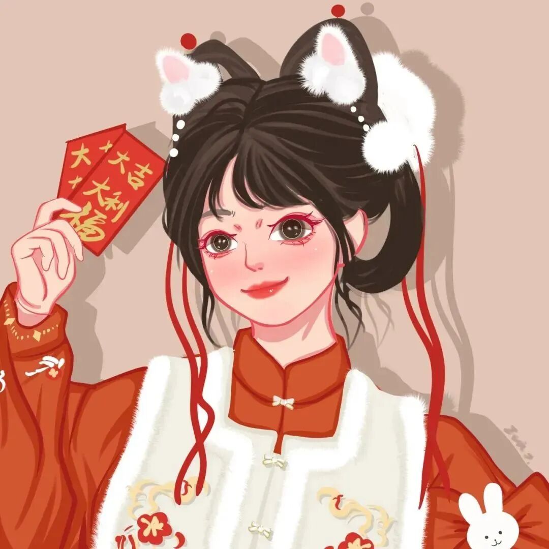 动漫头像  动漫女 动漫女头  动漫头像女 新年 新年头像