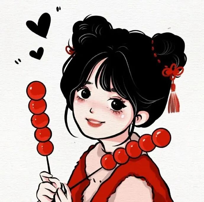 动漫头像  动漫女 动漫女头  动漫头像女 新年 新年头像