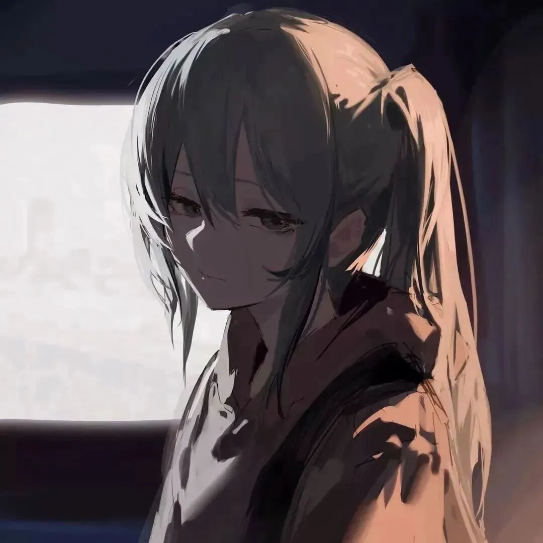 动漫头像  动漫女 动漫女头  动漫头像女 孤独感 孤独感头像