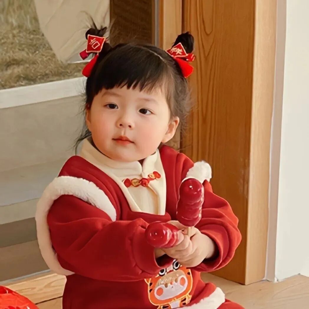 萌娃 萌娃头像 小女孩 小女孩头像 丸子妹 丸子妹头像 新年 新年头像