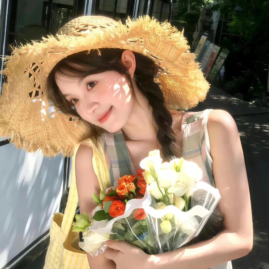 鲜花甜妹女生头像
