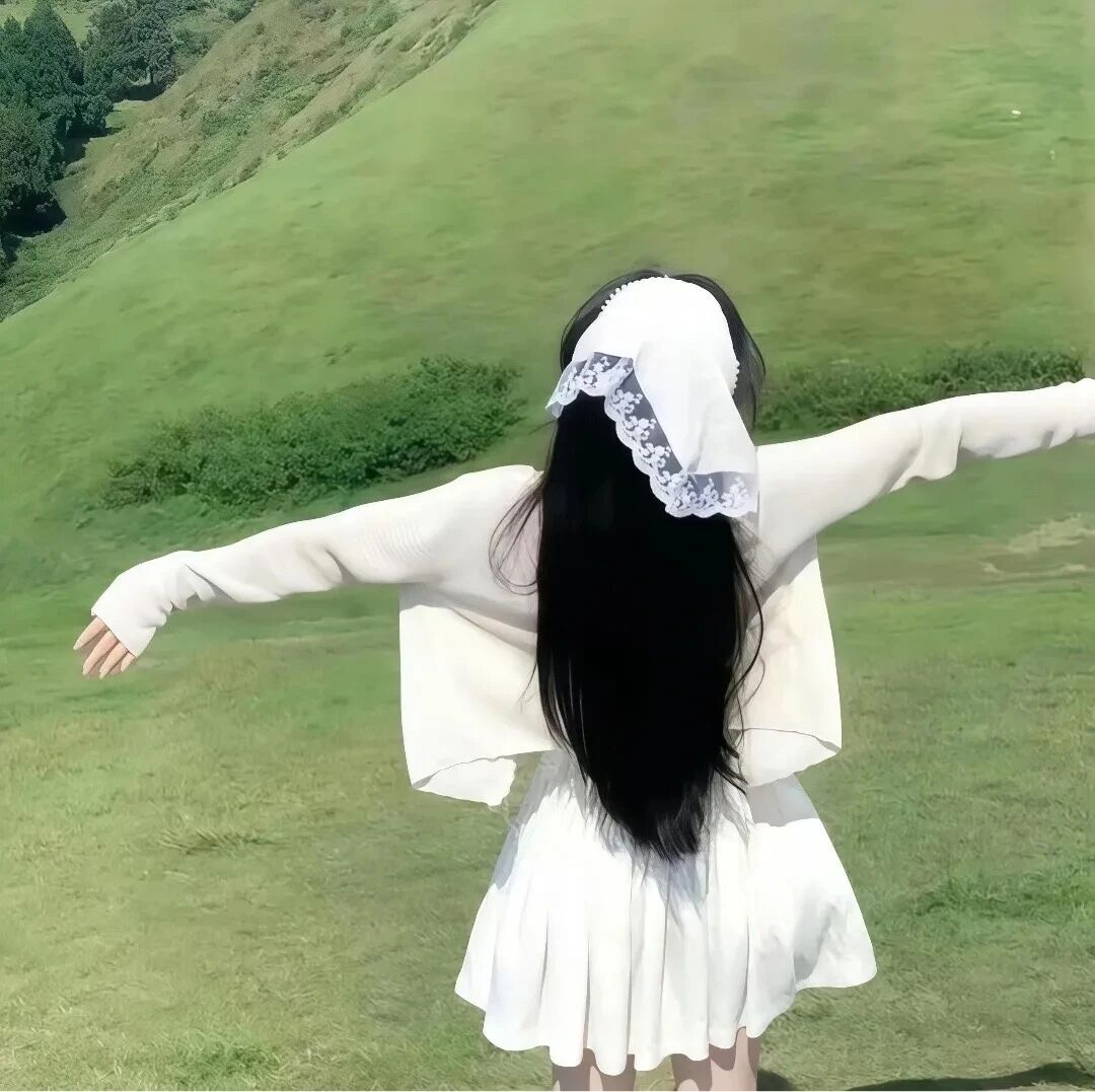 小清新背影不露脸女生头像