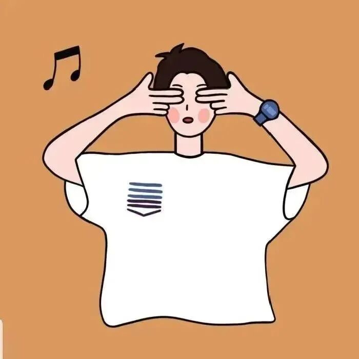yinyuemuazaihe音乐卡通情侣头像