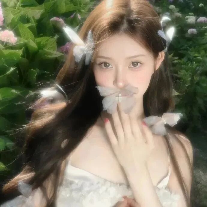 蝴蝶温柔女生头像