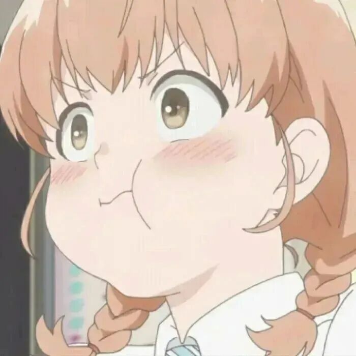 憋嘴呆萌动漫头像女