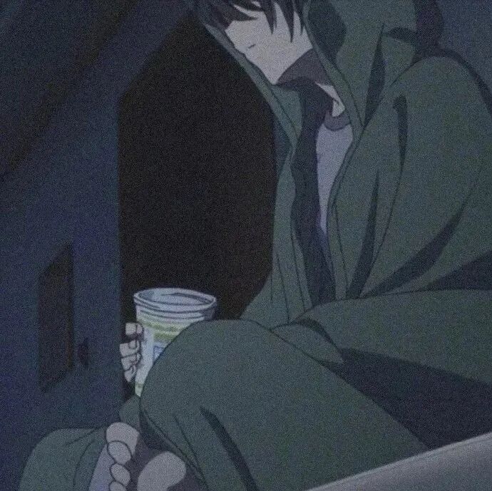 孤独感动漫头像男