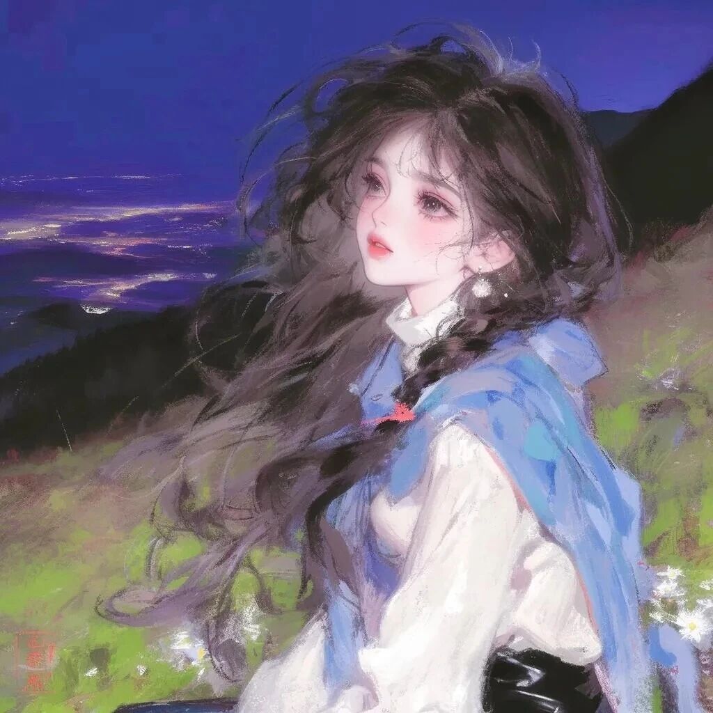 zngycsongchiduiyou自由感六人闺蜜头像插画闺蜜头像