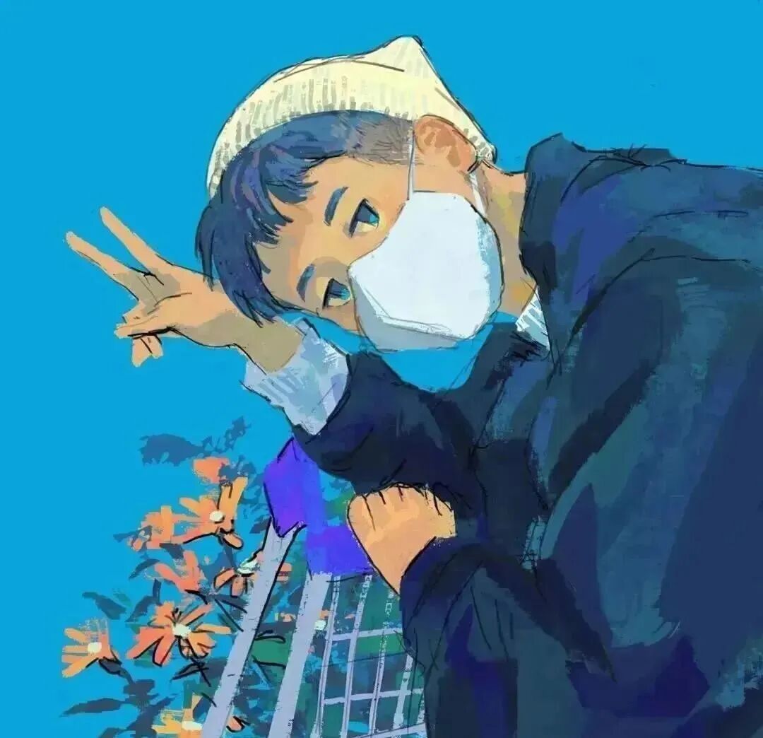 剪刀手小众动漫头像男