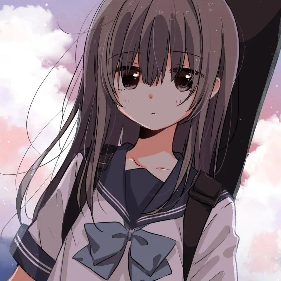 学院风动漫头像女
