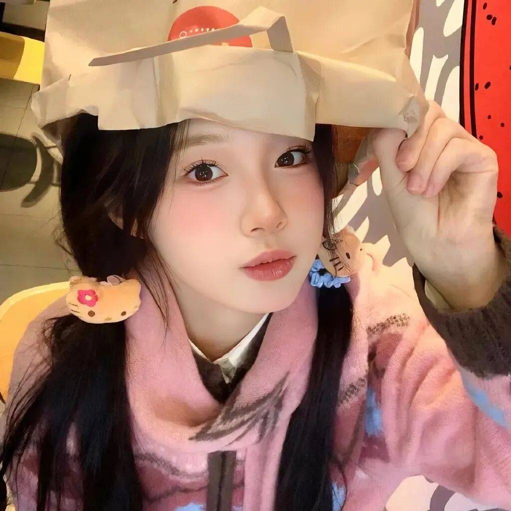 袋子甜妹女生头像