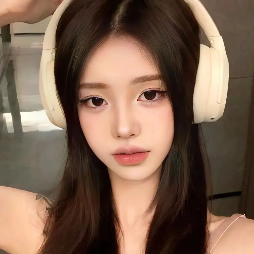 戴耳机气质女生头像