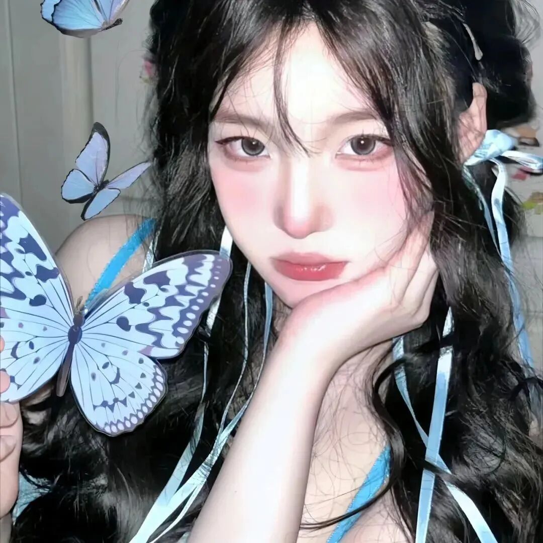 蝴蝶甜妹女生头像
