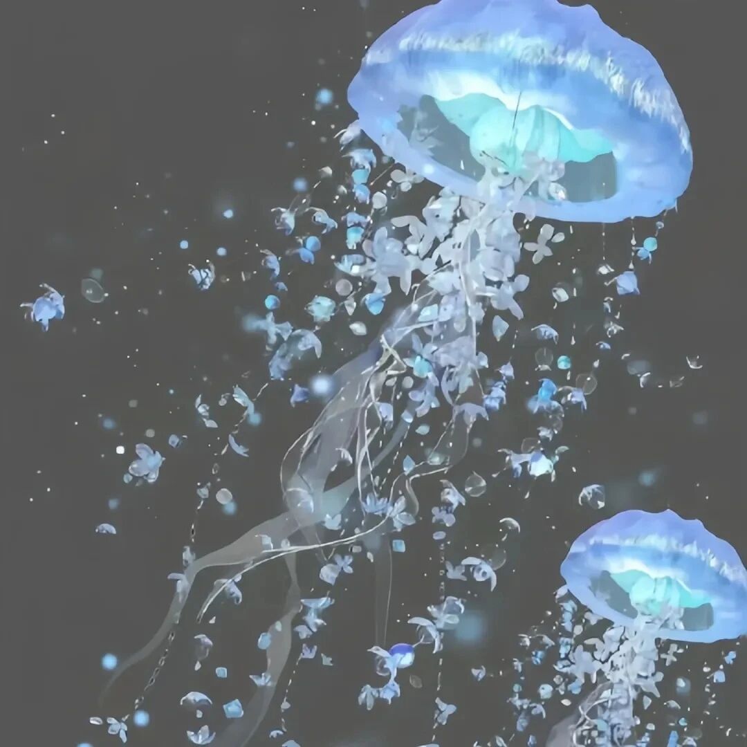 水母朋友圈背景图
