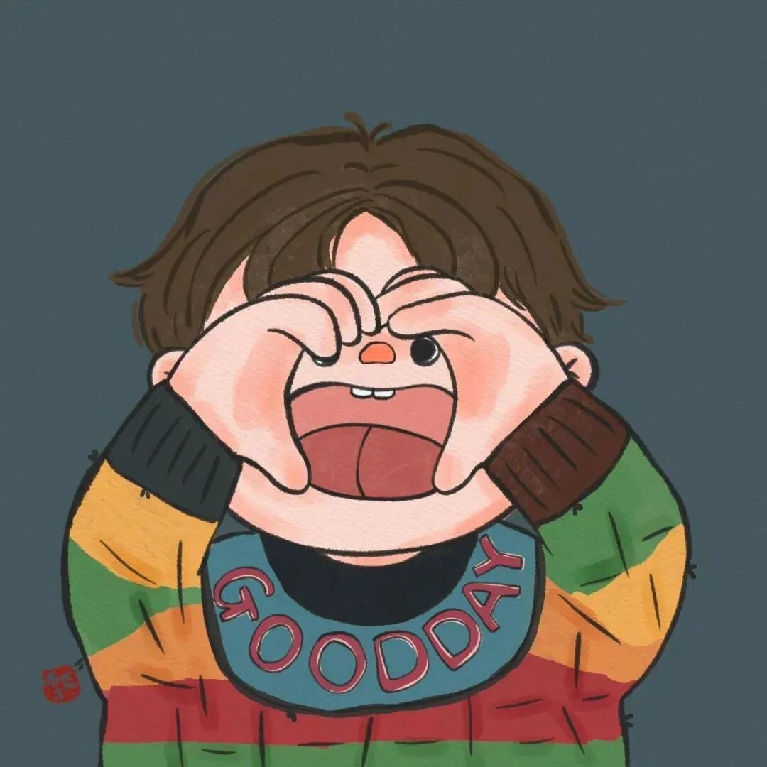 dazuikatongqinglvtou大嘴卡通i情侣头像
