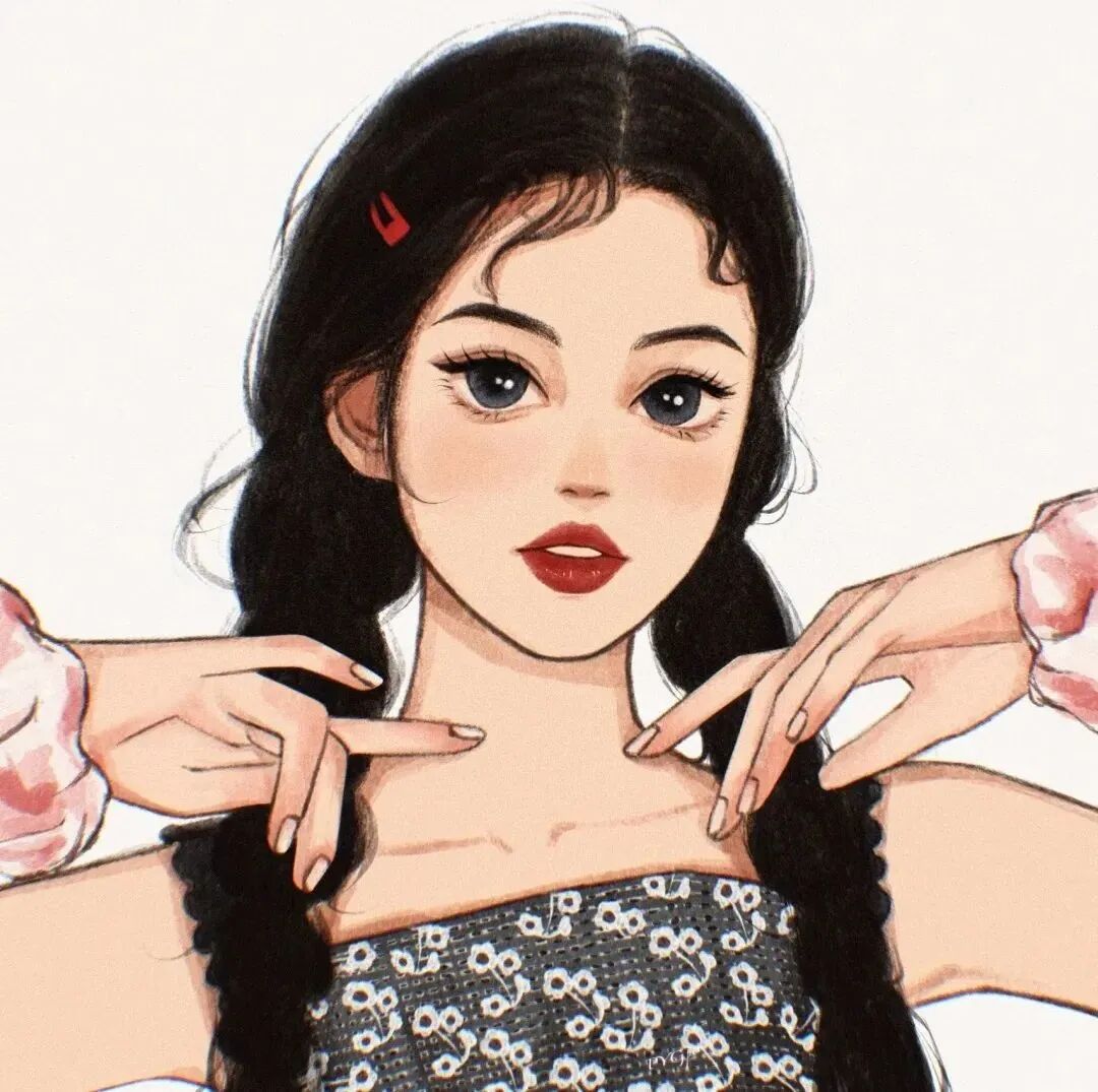 手绘动漫头像女
