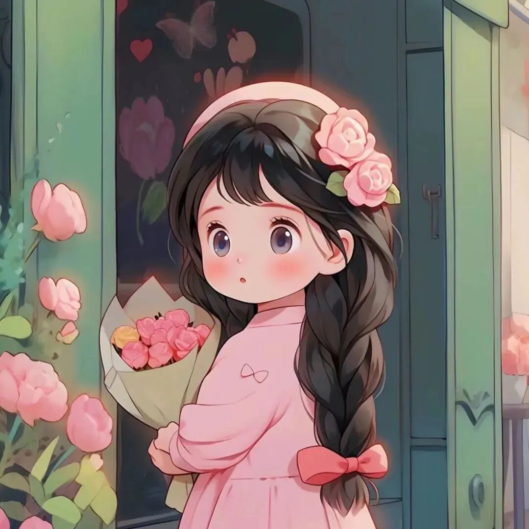 weimeiguimitouhua唯美鲜花四人闺蜜头像动漫闺蜜头像