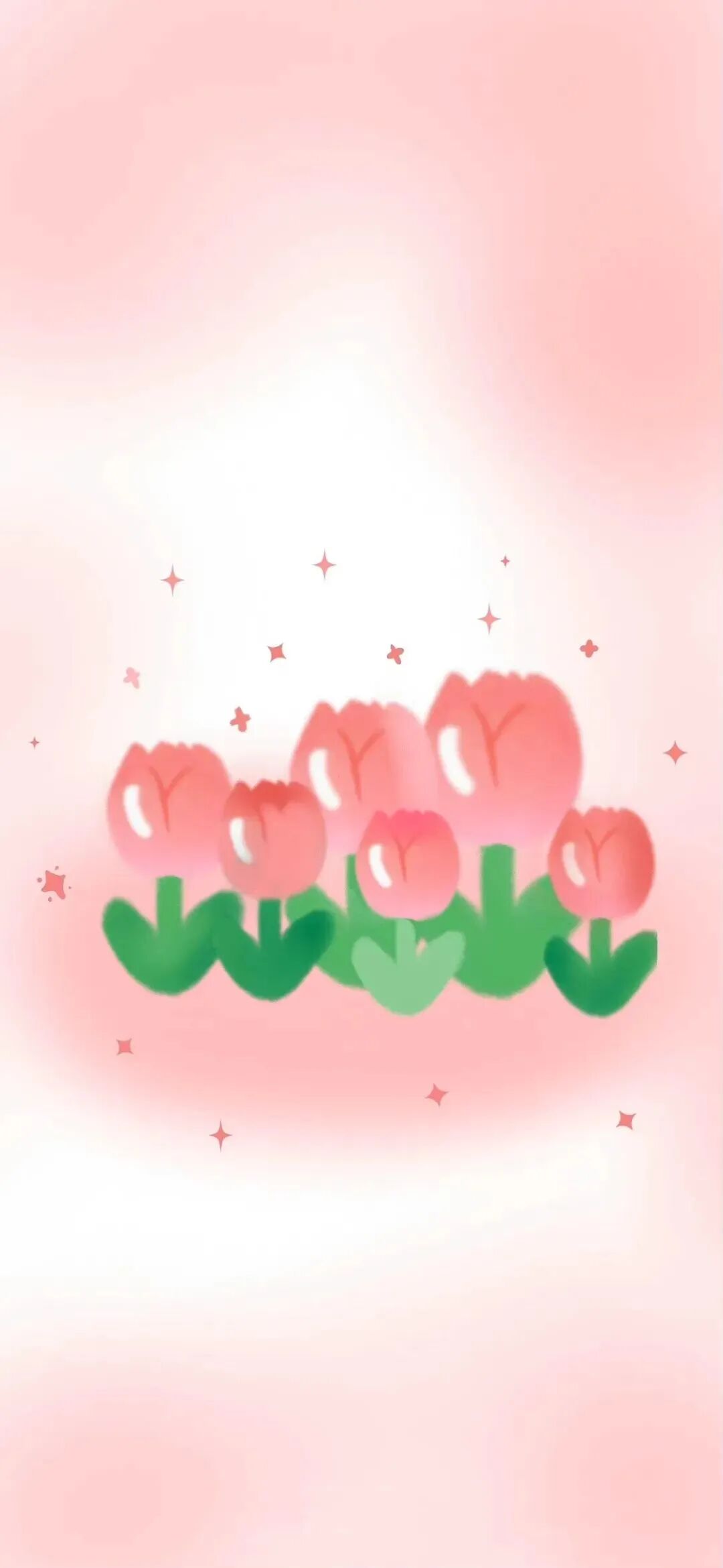 鲜花插画壁纸可爱壁纸套图
