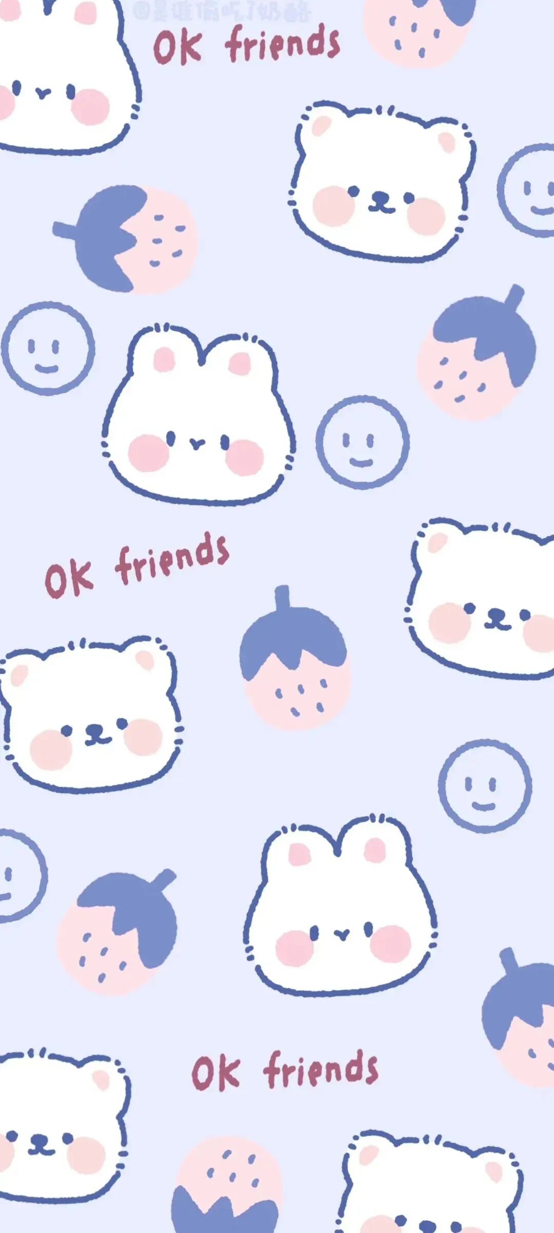 可爱插画小熊壁纸