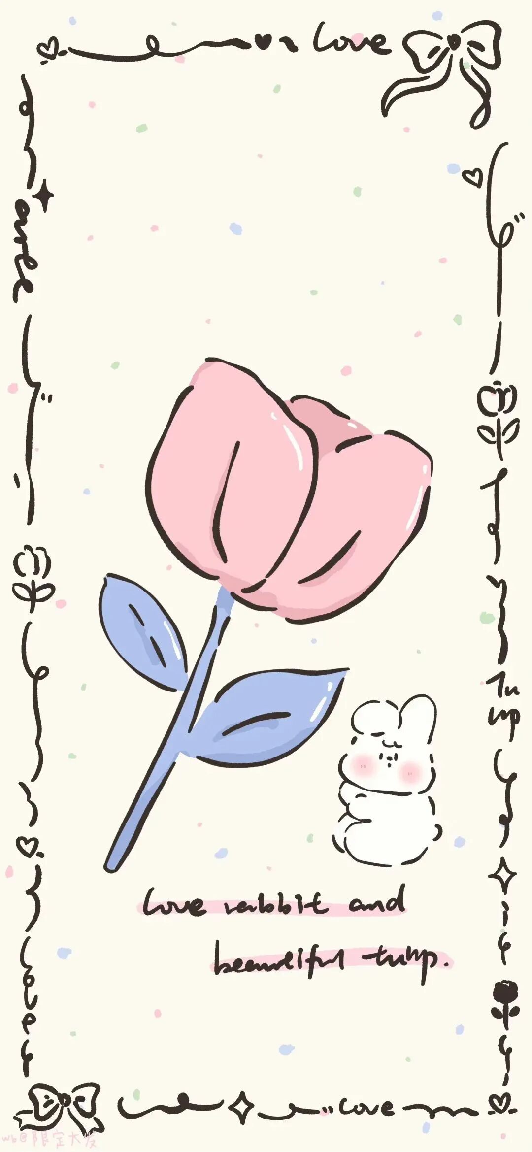 可爱鲜花壁纸